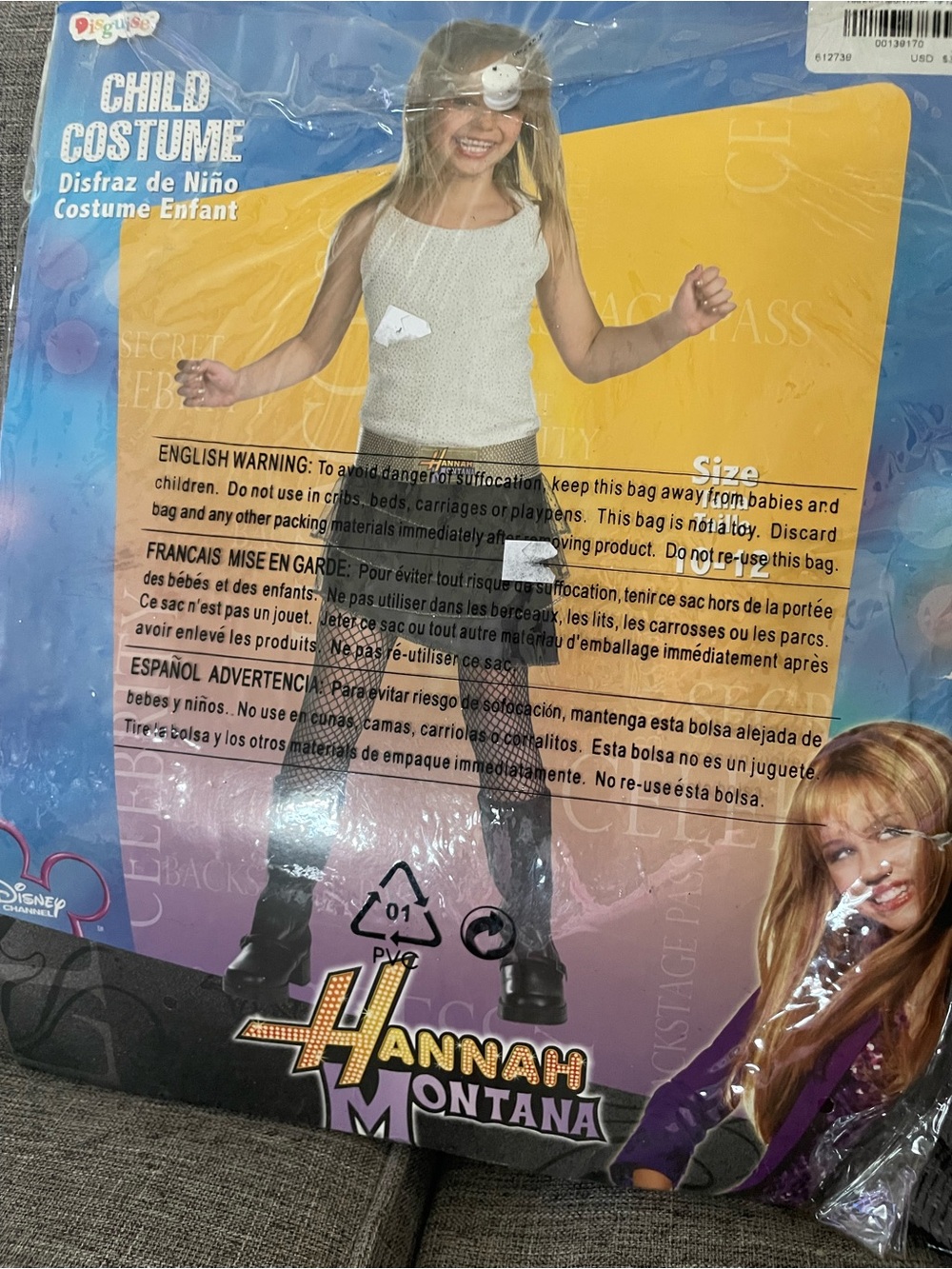 Disguise vintage Disney Channel Hanna Montana Girl’s 10-12 Costume Halloween - Picture 3 of 11